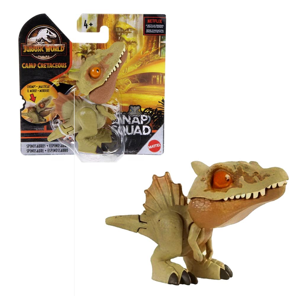 Jurassic World Snap Squad Spinosaurus display-ready collectible for shelves.