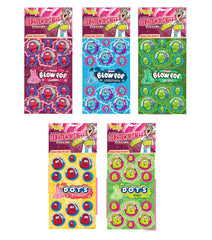 Just For Laughs Dr. Stinky's Blow Pop Cherry sticker shows scent release for playful fun.