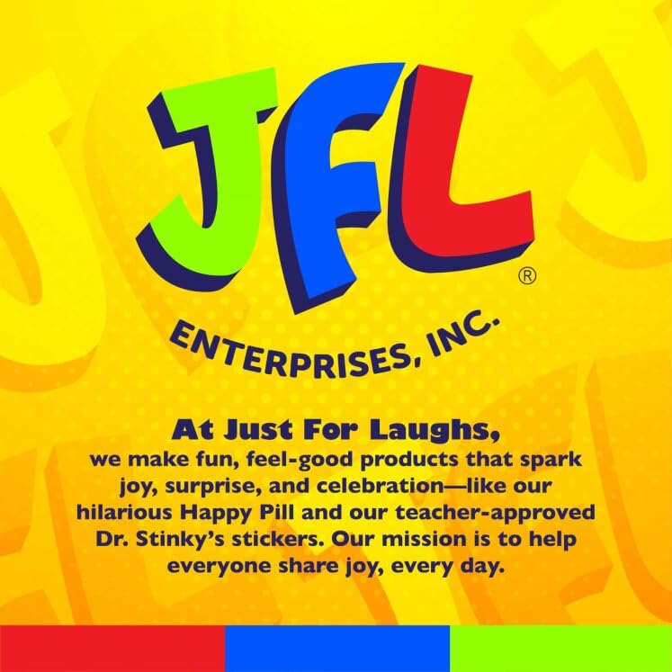 Just For Laughs Dr. Stinky's Scratch N Sniff scent release rewards scratch-time fun