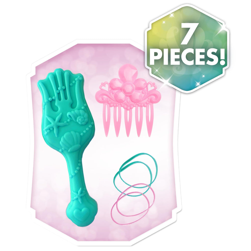 Just Play Ariel styling head close-up showing hair texture and styling options