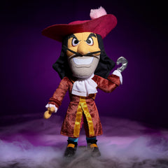 Just Play Captain Hook plush close-up with embroidery details and premium fabric.
