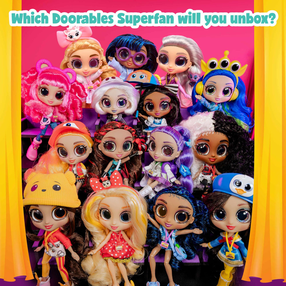 ADOORBS bag clip with exclusive figure for display and on-the-go play