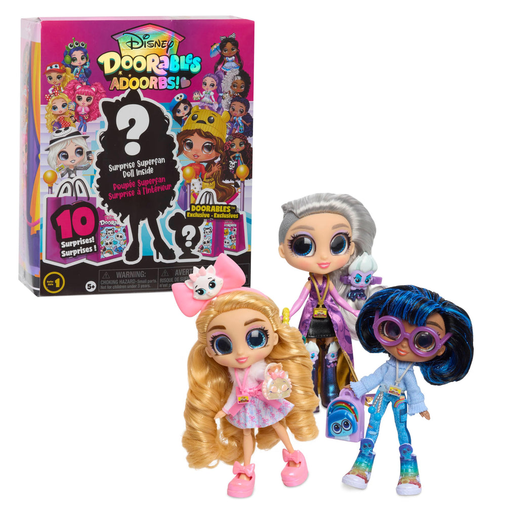 Just Play ADOORBS doll unboxing experience for Disney Doorables fans