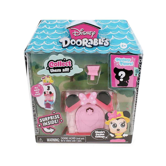 Just Play Disney Doorables Minnie Garden Cottage image featuring a surprise figure for imaginative play