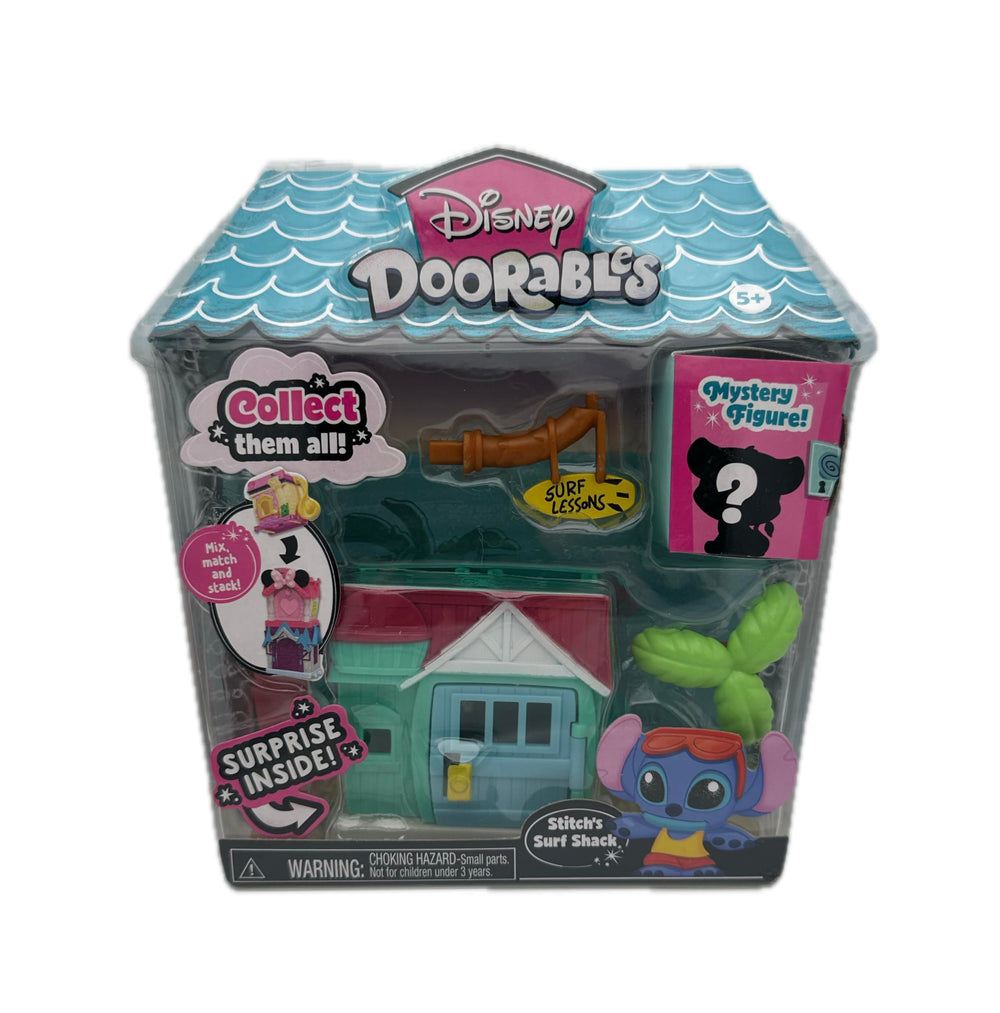 Just Play Disney Doorables Minis Garden Cottage Stitch's Surf Shack close-up figure for imaginative play