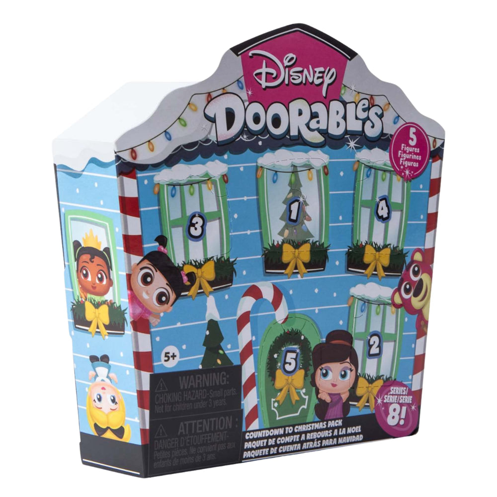 Just Play Disney Doorables winter wonderland artwork enhances seasonal gifting.