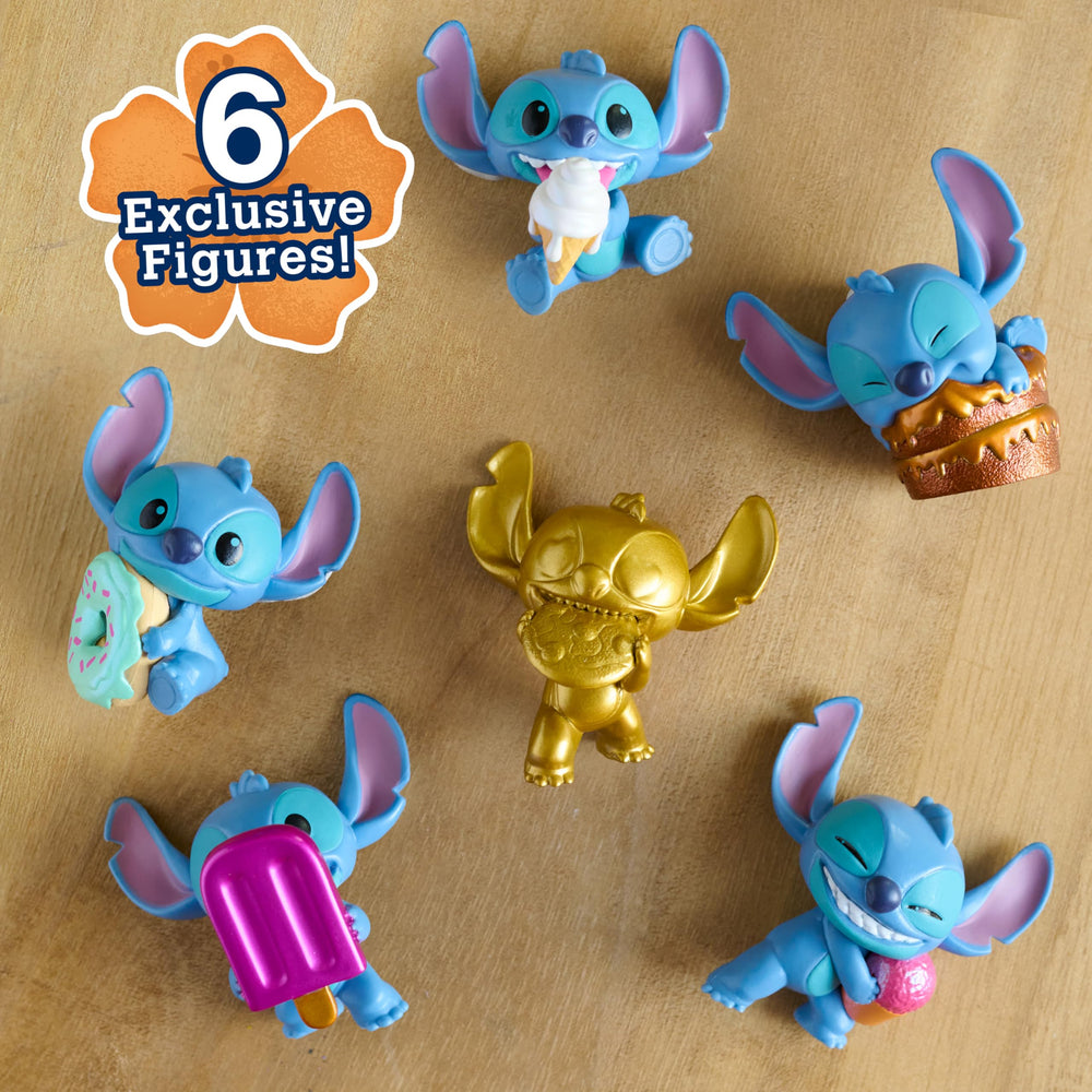 Just Play Disney Stitch Feed Me donut figurine, ideal for playful desk displays and gifting.