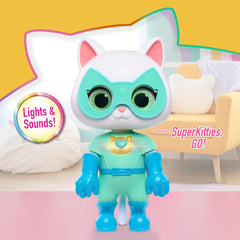 Bitsy with outfit and mask ready for superhero roleplay by Just Play