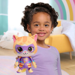 Just Play Sparks plush shown from side view for on-the-go cuddles.