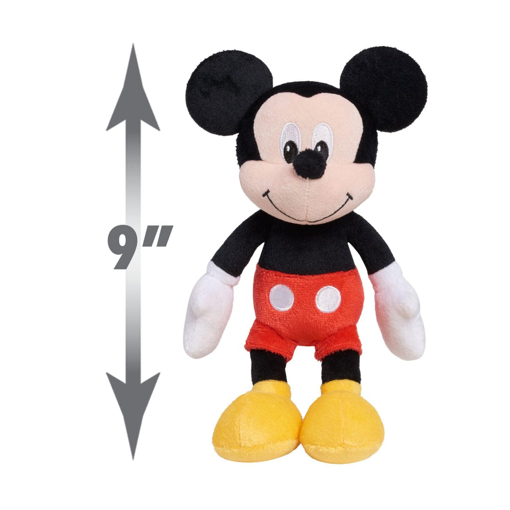 Just Play Mickey Mouse beanbag plush back view great for display