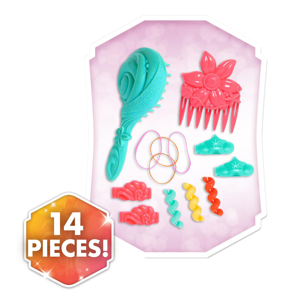 Just Play Disney Moana styling head hair spirals for secure, playful accessory placements
