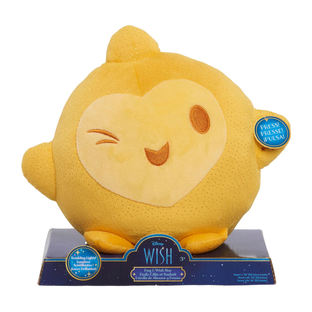Just Play Disney Wish Hug & Wish Star embroidered details showcase craftsmanship and charm