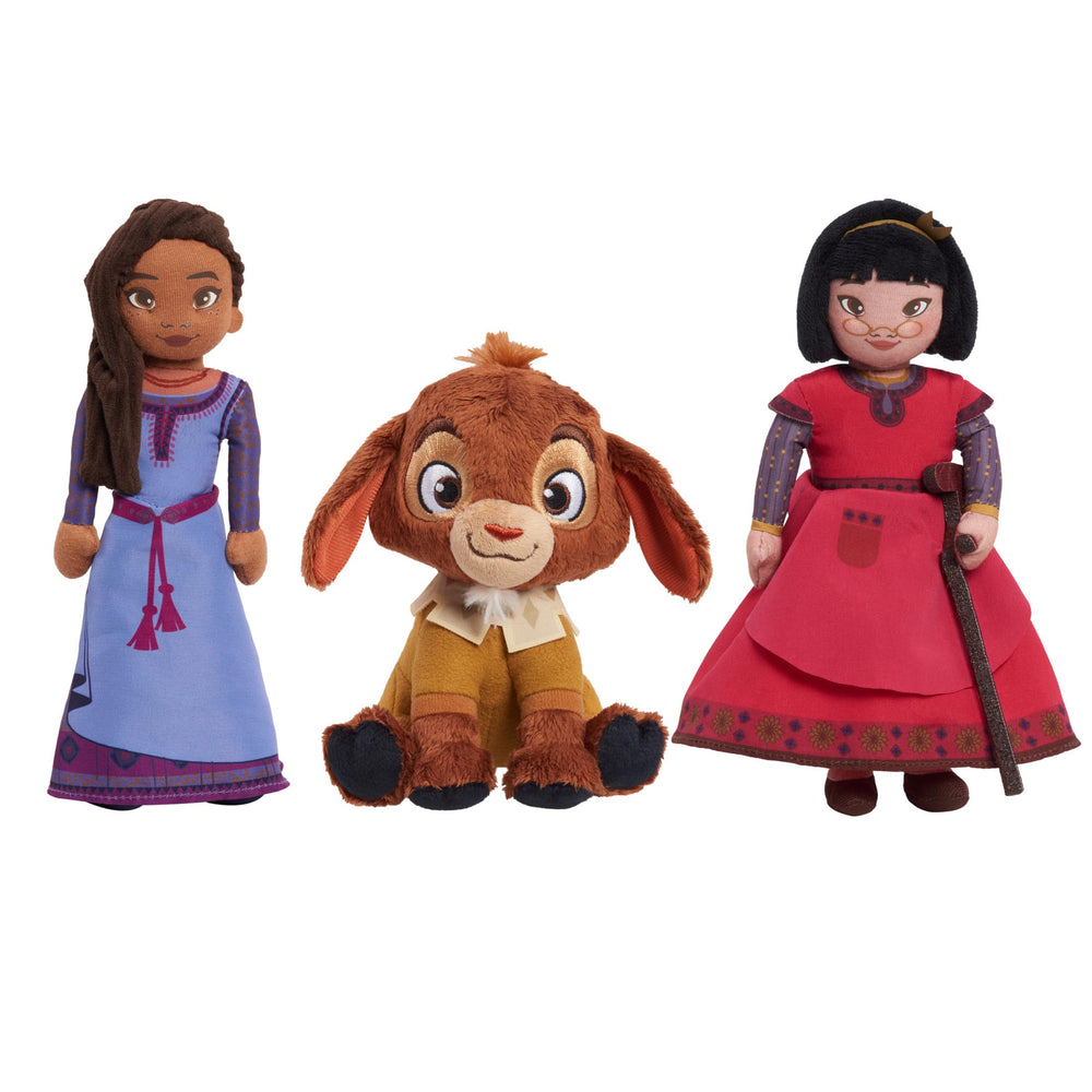 Just Play Disney Wish Valentino plush speaks phrases, enhances interactive dialogue during pretend adventures.