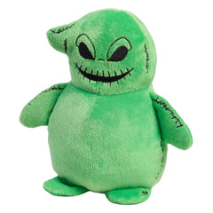 Just Play embroidered details on Oogie Boogie plush enhance character appeal.