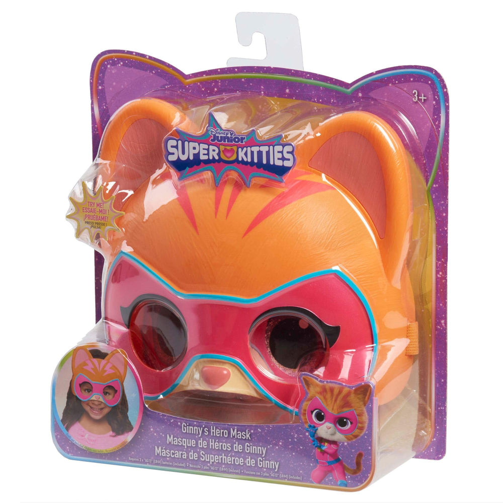 Just Play Ginny Hero Mask dress-up play prop encourages imaginative adventures.