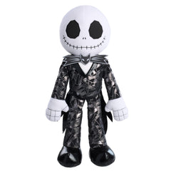 Just Play Jack Skellington plush with glittery black-silver suit for display