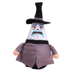 Just Play Mayor plush uses soft mixed fabrics for gentle hugs.