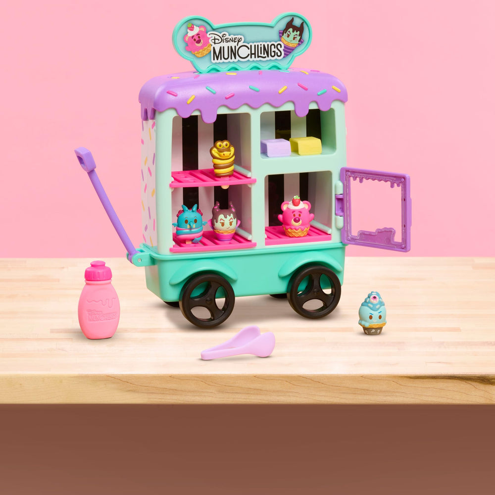 Just Play Munchlings exclusive figures Maleficent and Kaa as colorful ice cream cones