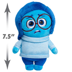 Just Play Sadness plush embroidered face conveys friendly, inviting expression