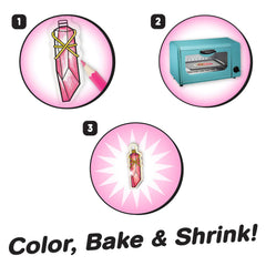 Just Play Shrinky Dinks pre-cut sheets for safe, easy crafting.