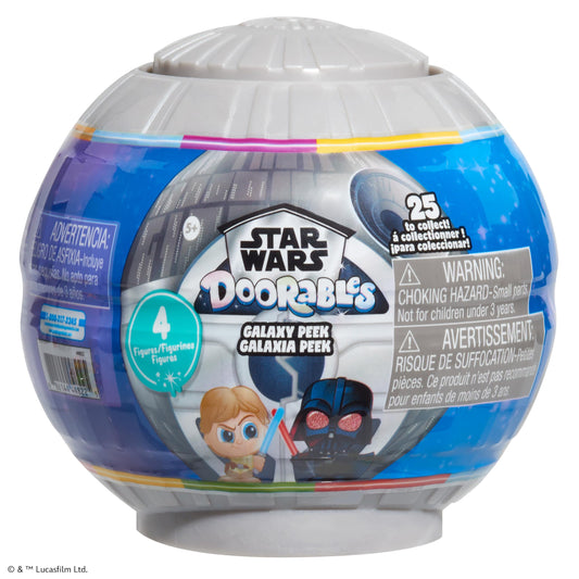 Just Play Star Wars Doorables Death Star capsule display for showcasing figures.