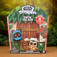 Blue translucent Force Spirit Yoda figure from STAR WARS Doorables Ewok Village Peek