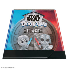 Just Play STAR WARS Doorables display backdrop featuring Death Star II throne room for dramatic shelf display