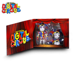 Pomni figure in dynamic articulation pose for interactive display.