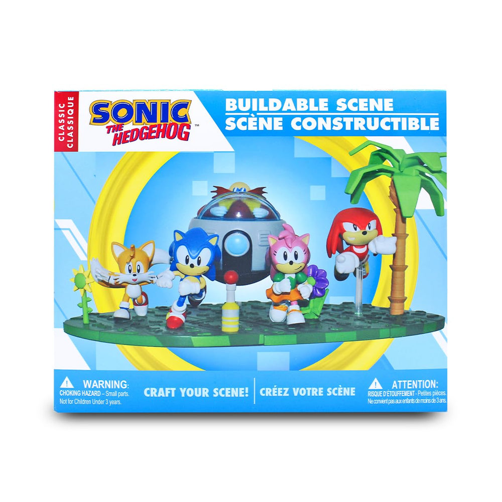 Just Toys LLC Sonic Craftables Series 4 box front showing the complete set for fans.