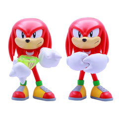 Just Toys LLC Sonic Knuckles 4-inch figure Series 2 officially licensed for display with other characters.