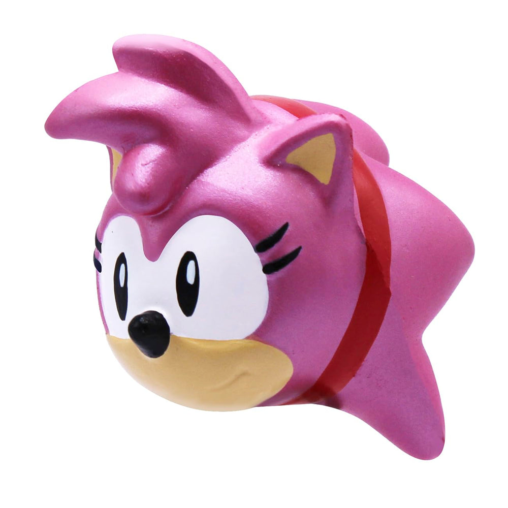 Just Toys LLC Sonic SquishMe Series 1 packaging details and series badge.