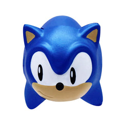 Just Toys LLC Sonic SquishMe Series 1 unboxing action photo with packaging.