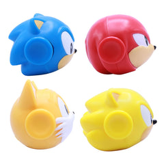 Just Toys LLC Sonic Tails spinner packaging close-up and licensed branding.