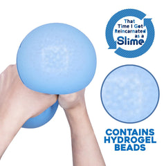 Just Toys Mega SquishMe H2O core beads close-up showing tactile gel texture.