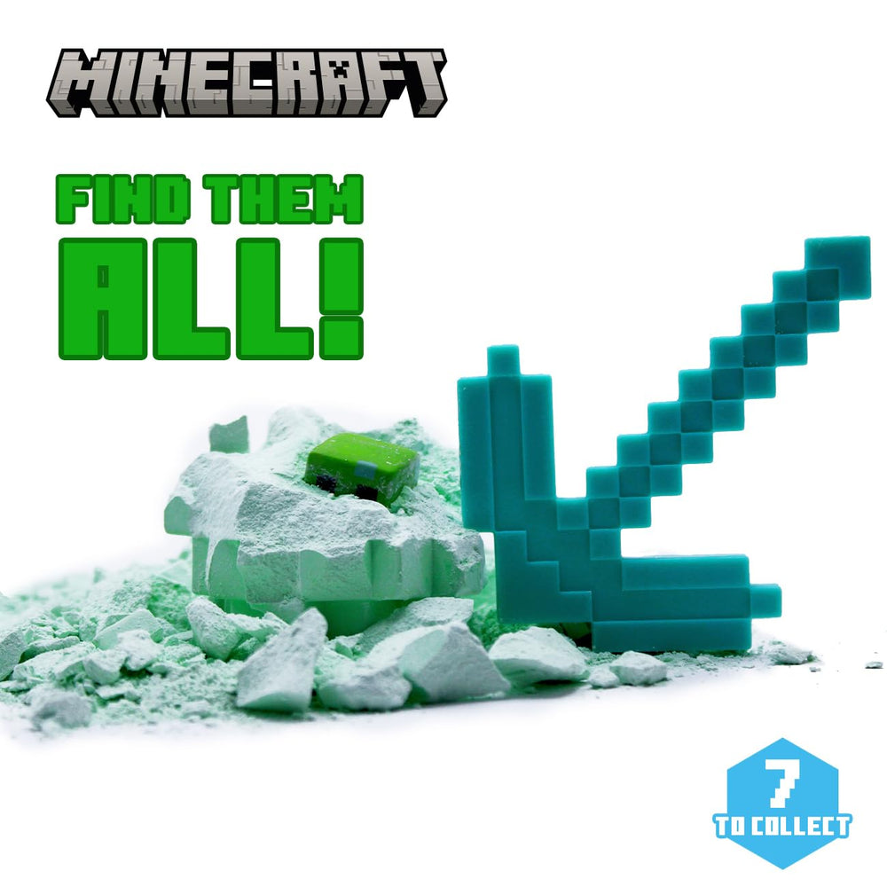 Just Toys Minecraft Mine Kit water soak adjusts difficulty for varied play