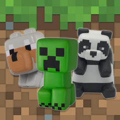 Just Toys Minecraft Panda Mega SquishMe scented variant with strawberry aroma for sensory fun.