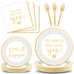 Justforjoyful engagement plates 9in for stylish wedding reception table setting.