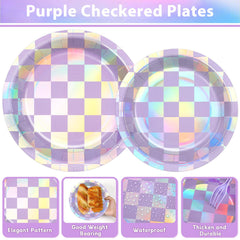 Justforjoyful holographic napkins 6.5in soft and durable for elegant events.