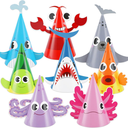 Justforjoyful sea animal hat with crabs, ideal for seaside party photos and fun moments.
