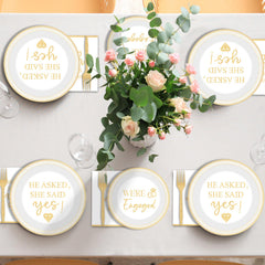 Justforjoyful-wedding-decor-kit complements white and gold decor.