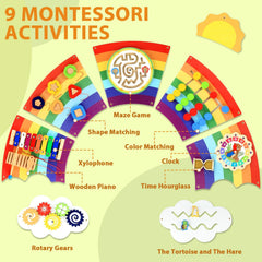 Justforjoyful Shape matching toy helps children learn colors and shapes through hands-on exploration.