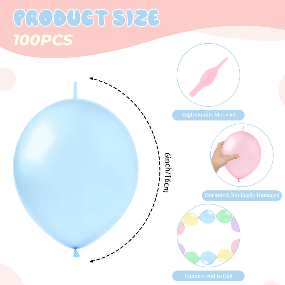 JUSTOTRY Link Balloons arches in macaron mix create a dramatic entrance.
