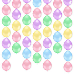 JUSTOTRY Link Balloons 6in chains in macaron mix enhance party decor.
