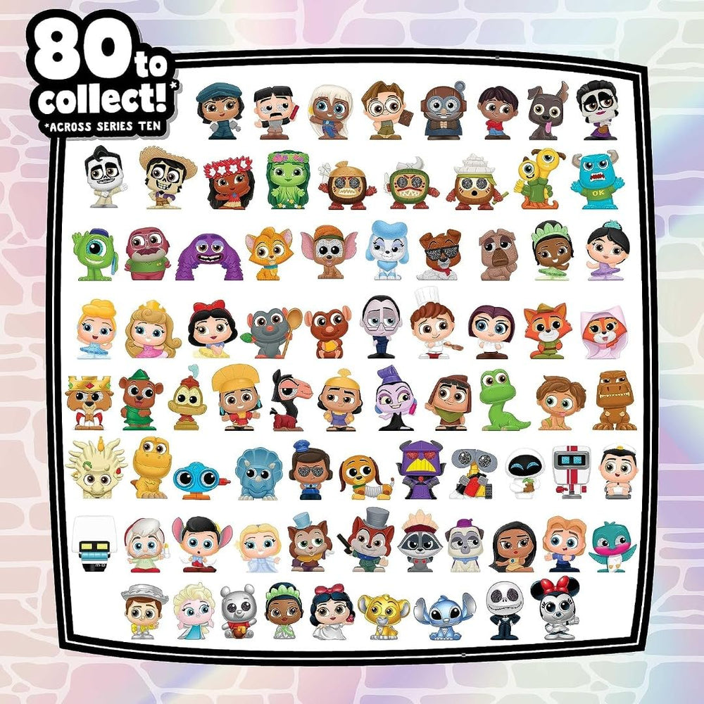 Just Play Disney Doorables Mini Peek Series 10 packaging shows 1.5-inch figures for kids 5 and up.