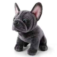 JUSTQUNSEEN Bulldog stuffed animal with realistic 9-inch design, ideal for lifelike play.