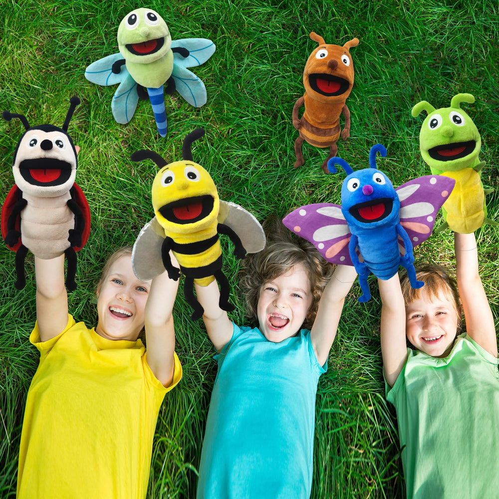 JUSTQUNSEEN caterpillar puppet soft body ideal for classroom décor