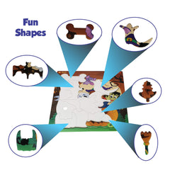 Just Smarty Halloween puzzles broom provides a fun concentration challenge.