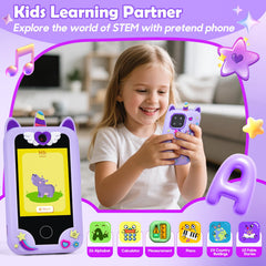 Kid-friendly UI on Jusvenmt toy phone for easy navigation and playful exploration