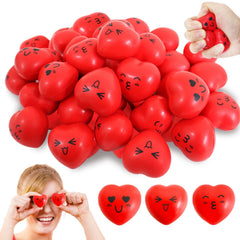 Juuxncgv heart stress ball with a bright smile for mood lifting