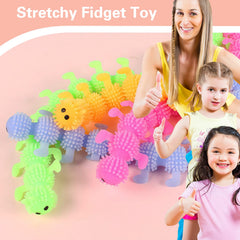 Juuxncgv sensory stretchy string toy provides tactile stimulation.